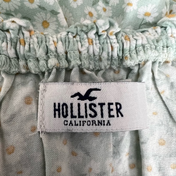 Hollister Romper Off-the-Shoulder Floral Daisies Size Medium - Picture 7 of 15